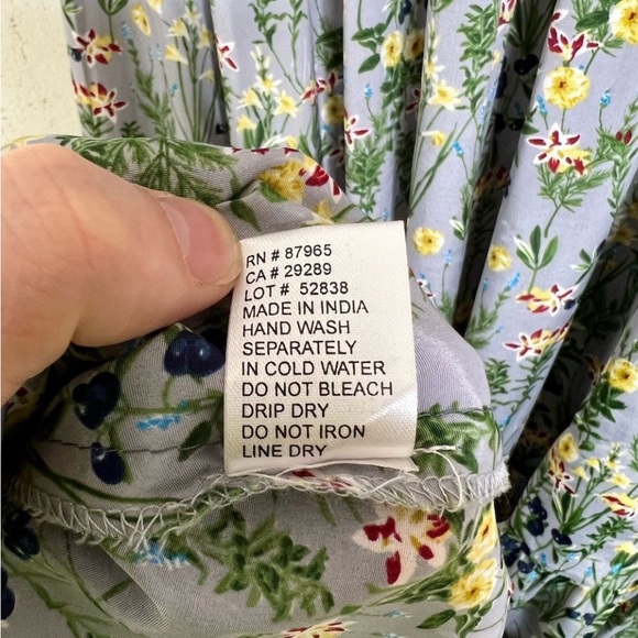 ❤️ SOLD Elan Women's Floral Off The Shoulder Prairie Maxi Dress Gray Yellow - Picture 10 of 17